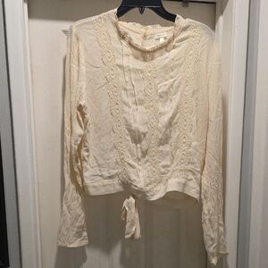 Elegant Cream Lace Blouse